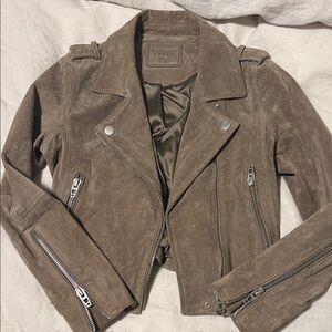 Blank NYC Brown Suede Leather Jacket